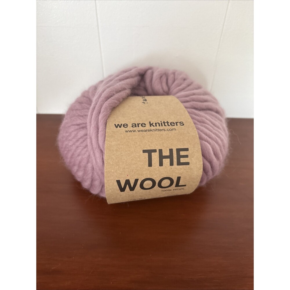 We Are Knitters Yarn - The Wool - Mauve - 100% Wool chunky yarn ball NEW